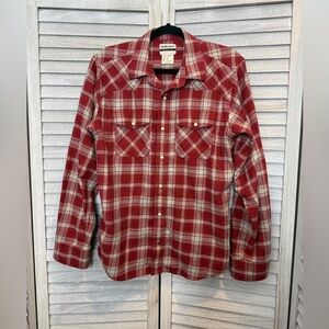 Ariat Men’s Holton Retro Metal Snap Long Sleeve Button Down Size M